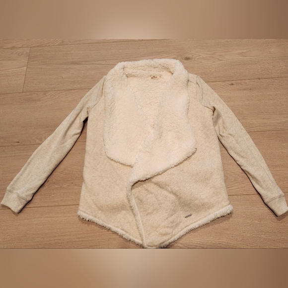 Hollister Jackets & Blazers - Hollister Cozy Cream Open Front Cardigan